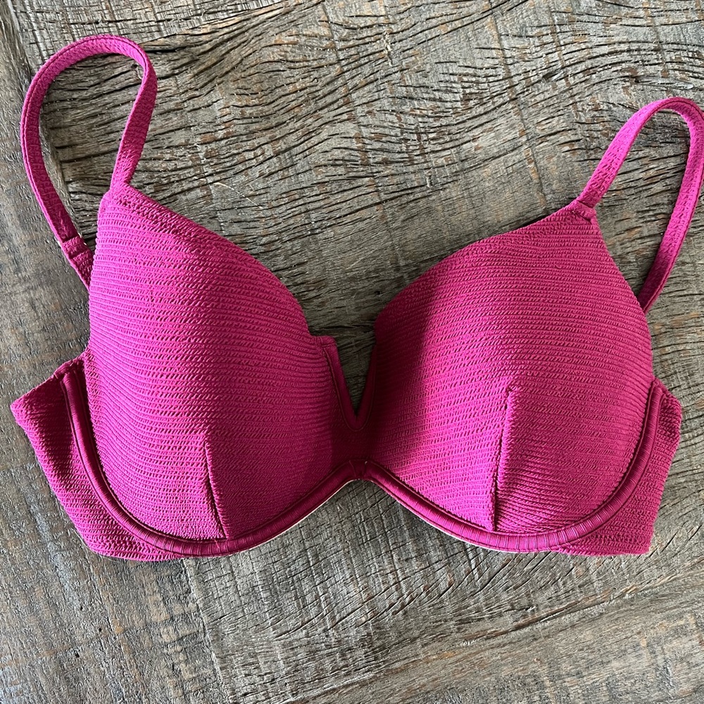 Shade & Shore bikini top and bottom - 34DD, size Large